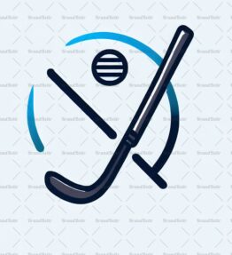 Hockeyschläger und Puck